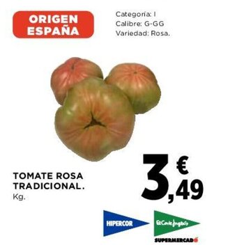 Hipercor TOMATE ROSA TRADICIONAL. oferta