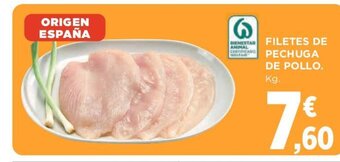Hipercor FILETES DE PECHUGA DE POLLO. oferta