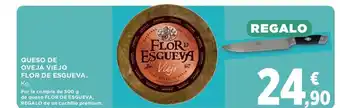 Hipercor QUESO DE OVEJA VIEJO FLOR DE ESGUEVA. oferta