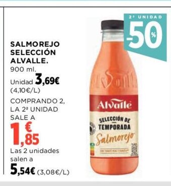 Hipercor SALMOREJO SELECCIÓN ALVALLE. 900 ml. oferta