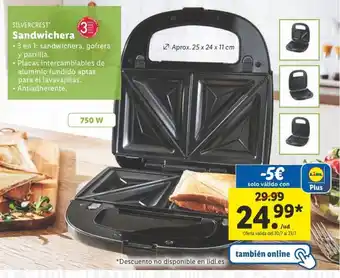 Lidl Sandwichera oferta
