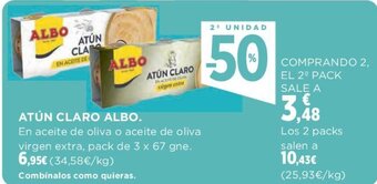 Hipercor ATÚN CLARO ALBO. oferta
