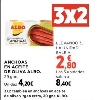 Hipercor ANCHOAS EN ACEITE DE OLIVA ALBO. oferta