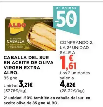 Hipercor CABALLA DEL SUR EN ACEITE DE OLIVA VIRGEN EXTRA ALBO. oferta