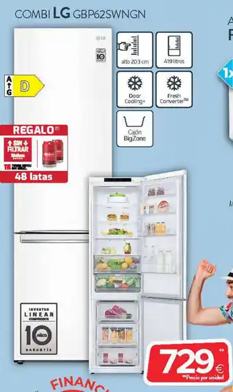 Tien 21 COMBI LG GBP62SWNGN oferta