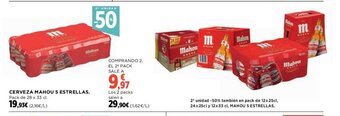 Hipercor CERVEZA MAHOU 5 ESTRELLAS. oferta