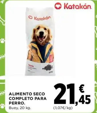 Hipercor ALIMENTO SECO COMPLETO PARA PERRO oferta