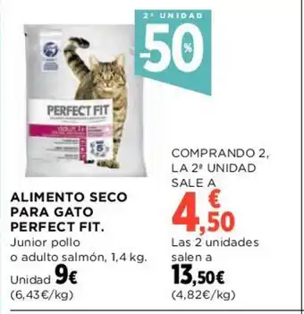 Hipercor ALIMENTO SECO PARA GATO PERFECT FIT. oferta