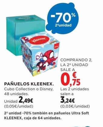 Hipercor PAÑUELOS KLEENEX. oferta