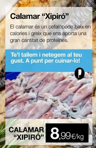 Plusfresc Calamar "Xipiró" oferta