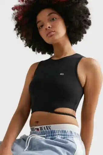 Springfield Top de mujer palabra de honor tommy jeans. oferta