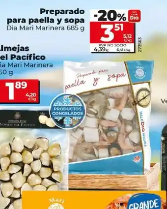 Dia Preparado para paella y sopa Dia Mari Marinera 685 g oferta