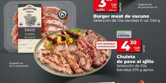 Dia Chuleta de pavo al ajillo Selección de Dia bandeja 575 g aprox. oferta