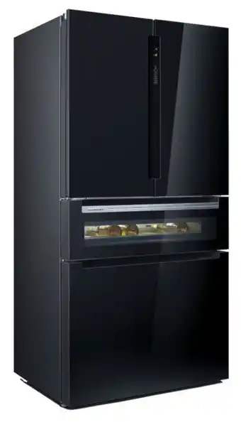 MediaMarkt Frigorífico americano - siemens kf96rsbea, no frost, 572 l, 183 cm, negro oferta