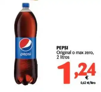 Alimerka Pepsi Original o max zero, 2 litros oferta