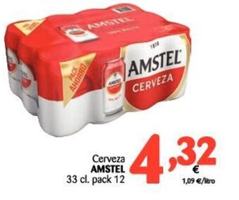 Alimerka Amstel Cerveza 33cl. pack 12 oferta