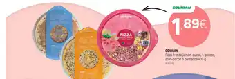 Coviran Coviran Pizza Fresca Jamón-queso 4 Quesos Atún-bacon O Barbacoa 400g oferta