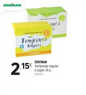 Coviran Coviran Tampones Regular O Súper 24u oferta
