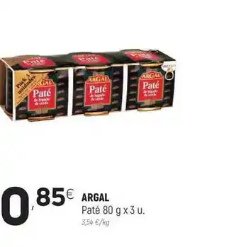 Coviran Argal Paté 80g x 3u oferta