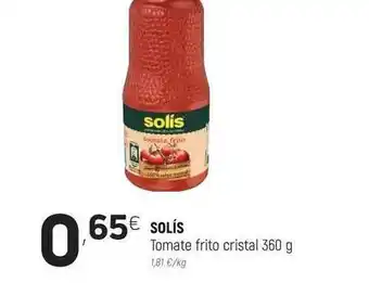 Coviran Solís Tomate Frito Cristal 360g oferta