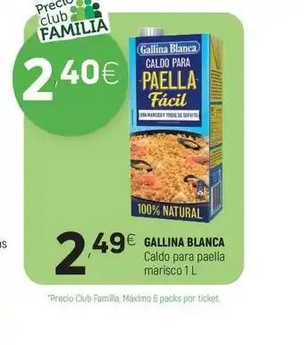 Coviran Gallina Blanca Caldo Para Paella Marisco 1L oferta