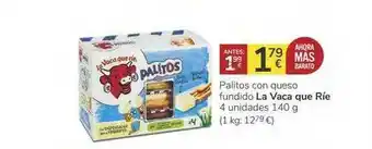 Consum Palitos Con Queso Fundido La Vaca Que Ríe 140g oferta
