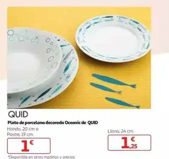 Alcampo Plato De Porcelana Decorada Oceanic De Quid oferta