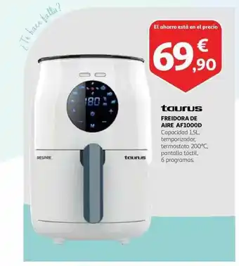Alcampo Taurus Freidora De Aire Af1000d oferta
