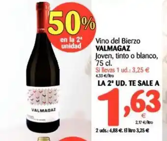 Alimerka Valmagaz Vino del Bierzo Joven, tinto o blanco, 75cl. oferta