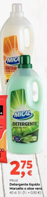 Suma Supermercados Mical Detergente liquido Marsella o aloe vera oferta