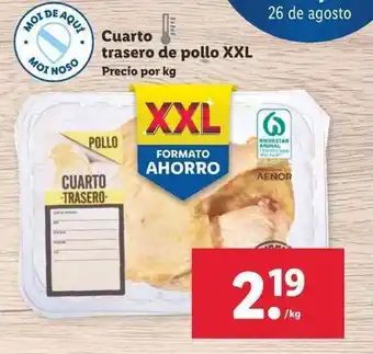Lidl Cuarto trasero de pollo XXL oferta