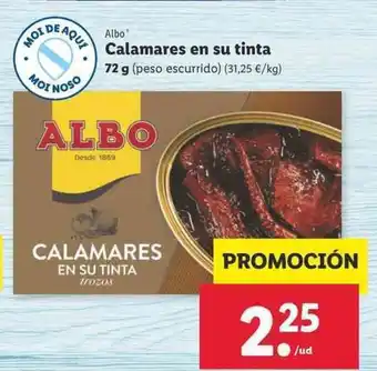 Albo Calamares en su tinta 72g