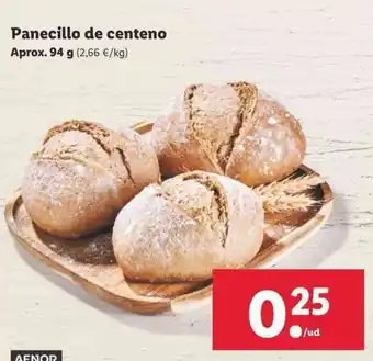 Lidl Panecillo de centeno 94g oferta