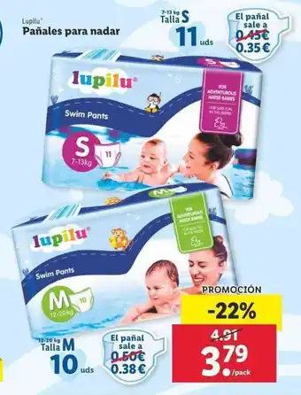 Lidl Lupilu Pañales para nadar oferta
