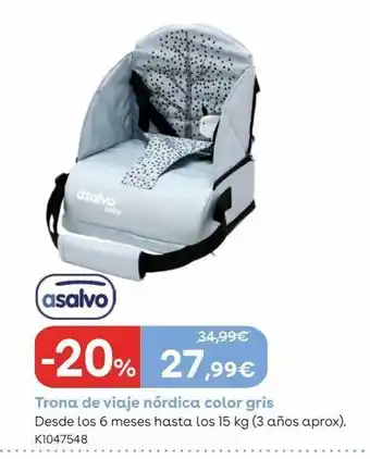ToysRus Trona portátil de viaje nordic gris oferta