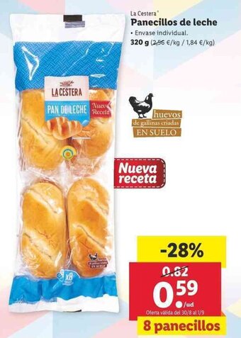 Lidl Panecillos de leche 320g oferta
