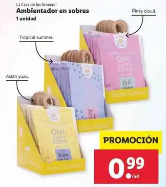 Lidl Ambientador en sobres oferta