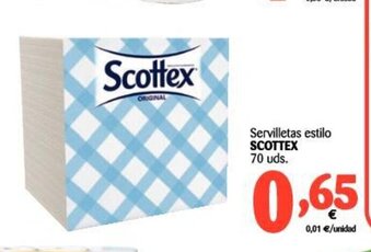 Alimerka Scottex Servilletas estilo 70 uds. oferta