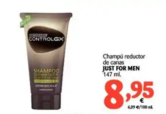 Alimerka Just for Men Champú reductor de canas 147ml oferta