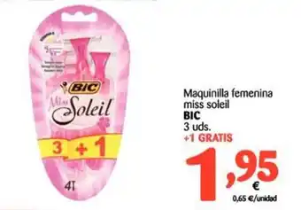 Alimerka Bic Maquinilla femenina miss soleil 3 uds. +1 Gratis oferta