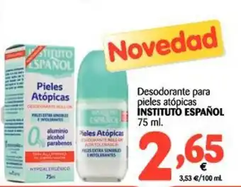 Alimerka Instituto Español Desodorante para pieles atópicas 75ml oferta