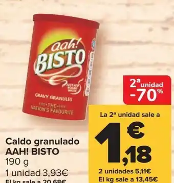 Carrefour Market Caldo granulado aah! bisto oferta