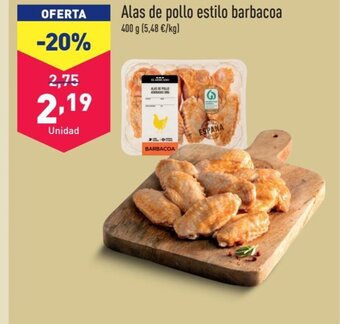 ALDI Alas de pollo estilo barbacoa oferta