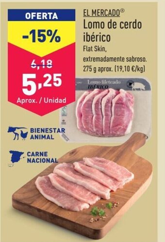 ALDI EL MERCADO Lomo de cerdo ibérico oferta