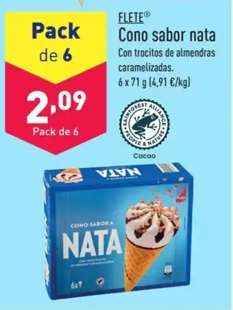 ALDI FLETEⓇ Cono sabor nata oferta