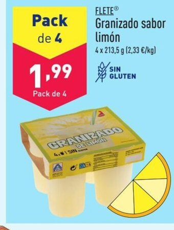 ALDI FLETEⓇ Granizado sabor limón oferta