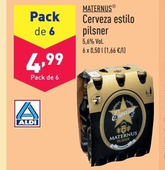 ALDI MATERNUSⓇ Cerveza estilo pilsner oferta