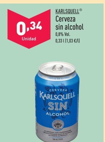 ALDI KARLSQUELLⓇ Cerveza sin alcohol oferta