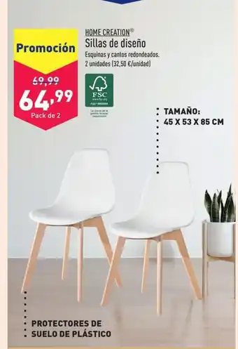 ALDI HOME CREATIONⓇ Sillas de diseño oferta