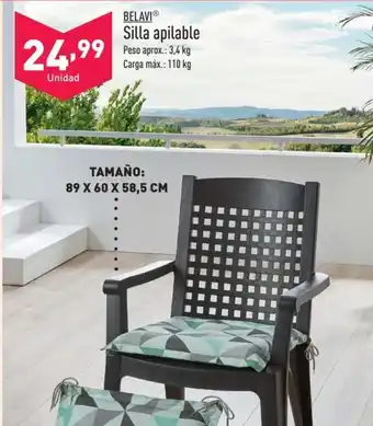 ALDI BELAVIⓇ Silla apilable oferta